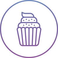 ícone de vetor de cupcake de casamento