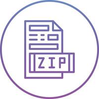 ícone de vetor de arquivo zip