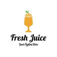 fruta suco logotipo. fresco beber logotipo. vetor