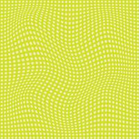 simples abstrato luz cor polca ponto ondulado distorcer padronizar em amarelo fundo vetor