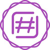 ícone de vetor de hashtag