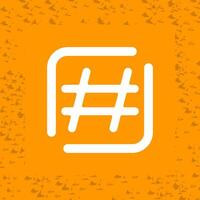 ícone de vetor de hashtag