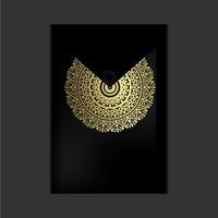 Fundo de mandala ornamental de luxo com padrão oriental islâmico árabe estilo vetor premium vetor grátis