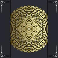 Fundo de mandala ornamental de luxo com padrão oriental islâmico árabe estilo vetor premium vetor grátis