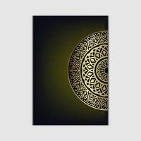 Fundo de mandala ornamental de luxo com padrão oriental islâmico árabe estilo vetor premium vetor grátis