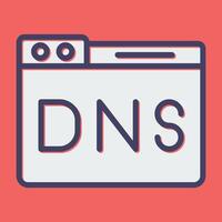 domínio dns gestão vetor ícone