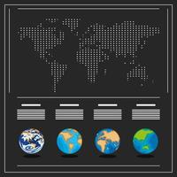 infográfico mapas mundiais vetor