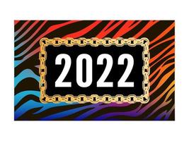 feliz ano novo tigre chinês 2022 vetor