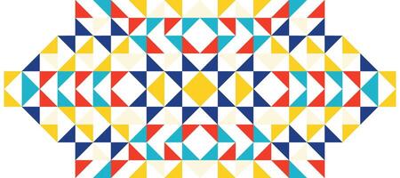 triângulo colorida hipster geométrico mosaico bandeira Projeto fundo vetor