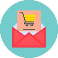 compras o email vecto ícone vetor