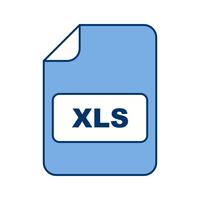 Ícone de vetor XLS