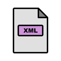 Ícone de vetor XML