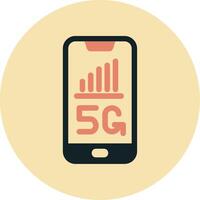 5g Smartphone vecto ícone vetor