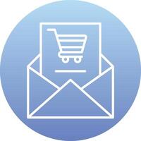 compras o email vecto ícone vetor