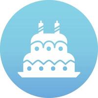 aniversário bolo vecto ícone vetor