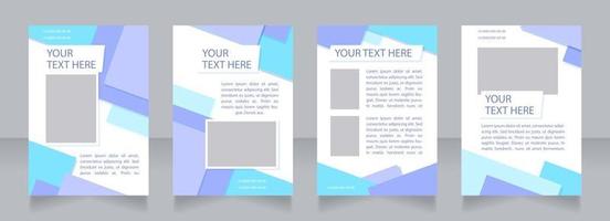 ideias e estratégias de negócios inovadoras design de layout de brochura em branco vetor