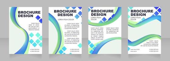 Design de layout de brochura em branco para promoção de evento virtual vetor