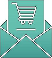 compras o email vecto ícone vetor