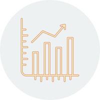 ações crescimento vecto ícone vetor