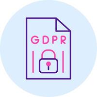 gdpr vecto ícone vetor