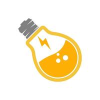 design de ícone de logotipo de lâmpada vetor