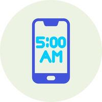 Smartphone alarme vecto ícone vetor