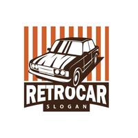 clássico carro logotipo Projeto crachá carimbo vetor veículo músculo carro velho vintage retro modelo ilustração