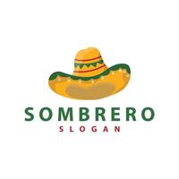 sombrero chapéu logotipo simples mexicano festival chapéu Projeto modelo ilustração vetor