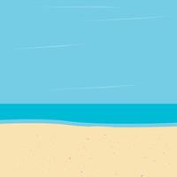 desenho animado mar de praia vetor ilustração