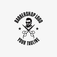 vetor logotipo vintage homem barbearia