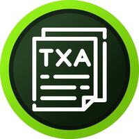 design de ícone criativo de impostos vetor