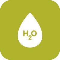 Ícone de vetor de H2O