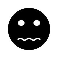 Nervoso Emoji Vector Icon