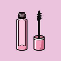 faço acima cosméticos beleza menina tema vetor Projeto arte