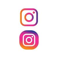 Instagram botão ícone logotipo vetor