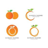 laranja logotipo vetor modelo