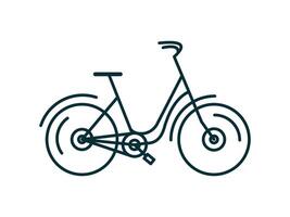 montanha passeio Esportes bicicleta vetor ícone ilustração