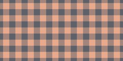 minúsculo tartan Verifica tecido, decoração desatado fundo têxtil. roupa masculina xadrez vetor padronizar textura dentro pastel e laranja cores.