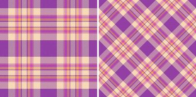 tartan desatado vetor do textura padronizar Verifica com uma têxtil tecido fundo xadrez. conjunto dentro vintage cores para escola uniforme tendências.