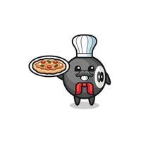 personagem de bilhar como mascote do chef italiano vetor