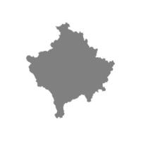Alto detalhado vetor mapa - Kosovo
