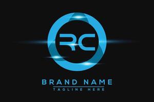 rc azul logotipo Projeto. vetor logotipo Projeto para negócios.