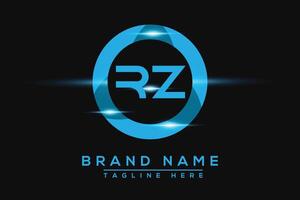 rz azul logotipo Projeto. vetor logotipo Projeto para negócios.