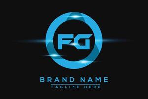 fg azul logotipo Projeto. vetor logotipo Projeto para negócios.