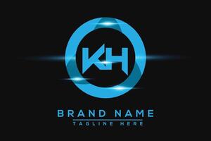 kh azul logotipo Projeto. vetor logotipo Projeto para negócios.