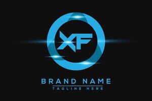 xf azul logotipo Projeto. vetor logotipo Projeto para negócios.