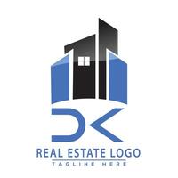 dk real Estado logotipo Projeto vetor