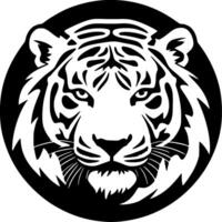 tigre, minimalista e simples silhueta - vetor ilustração