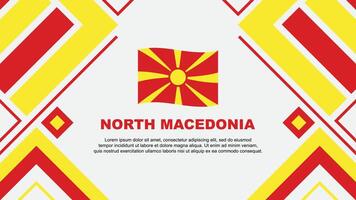 norte Macedônia bandeira abstrato fundo Projeto modelo. norte Macedônia independência dia bandeira papel de parede vetor ilustração. norte Macedônia bandeira