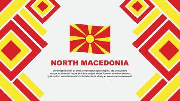 norte Macedônia bandeira abstrato fundo Projeto modelo. norte Macedônia independência dia bandeira papel de parede vetor ilustração. norte Macedônia